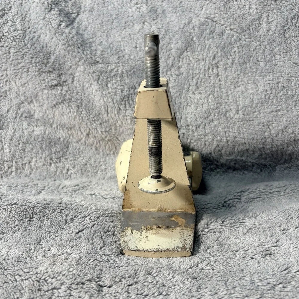 Vintage lamp table clamp in tan 1/2 Diameter Hole For The Lamp Stem